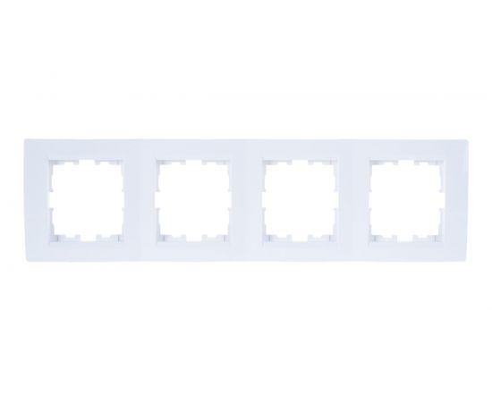 Четырехместная вертикальная рамка LEZARD KARINA б/ вст белая 707-0200-154 