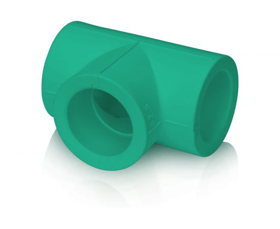 Прямой тройник Blue Ocean 32, полипропиленовый, зеленый PPRF/ET G -32 