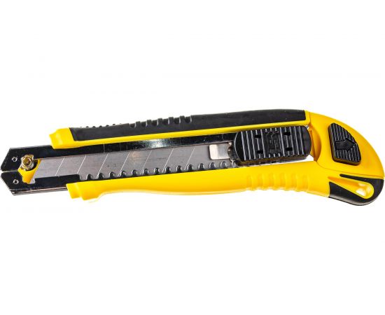 Строительный нож Biber 50119 усиленный, обрезиненный корпус тов-202806 