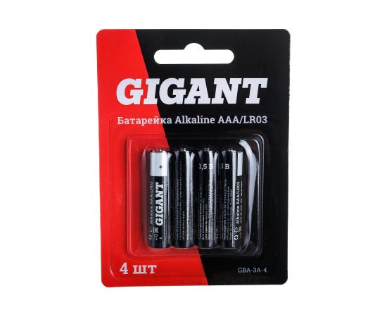 Батарейка Gigant Alkaline ААА/LR03 блистер 4 шт. GBA-3A-4 