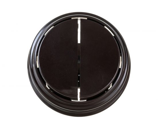 2-клавишный выключатель Bylectrica А510-2202 10А открытой установки, серия РЕТРО, шоколад, А510-2202 шоколад 