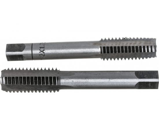 Метчик M12x1,75 2шт, в пластиковом футляре ЭВРИКА ER-01217M 