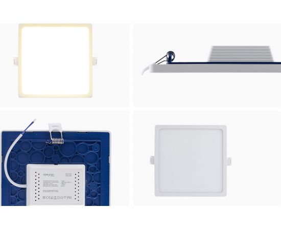 Светодиодная панель Apeyron встраиваемая квадратная 220В, 15Вт, алюминиевый корпус, изолированный драйвер ТБ 06-29 – изображение 13