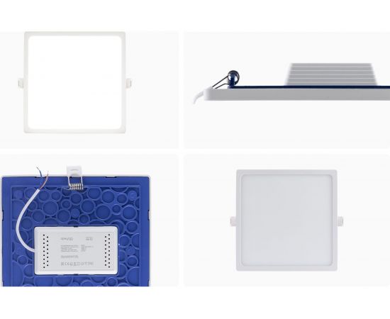 Светодиодная панель Apeyron встраиваемая квадратная 220В, 20Вт, алюминиевый корпус, встроенный драйвер, ДН 06-32 – изображение 14