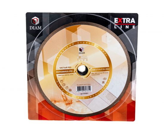 Диск алмазный отрезной 1A1R Керамика-PD Extra Line (230x1.6x7x25.4 мм) Diam 000661 – изображение 2