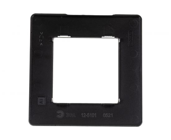 Рамка для розеток и выключателей ЭРА Серия 12 12510106 на 1 пост, Сатин, черный Б0052504 – изображение 2