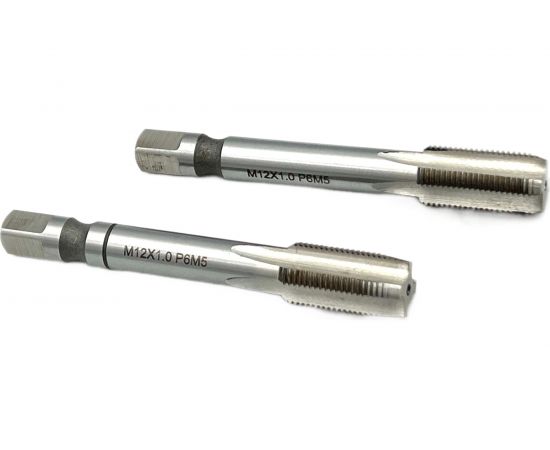 Машинно-ручной метчик TORNERI М12х1 комплект из 2-х штук Р6М5 028717 – изображение 2