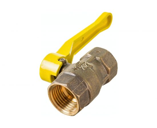 Шаровой кран НЗГА КШ-15 муфтовый, латунный, газ, ВхВ р 00-00000391 – изображение 2