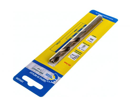 Сверло по металлу кобальтовое HSS-CO DIN-338 (8.5х75х117 мм) МастерАлмаз 10501590 – изображение 3
