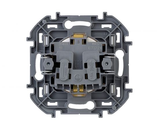 Розетка Legrand 2К+З - немецкий стандарт - 16 А - 250 В - INSPIRIA - белый 673720 – изображение 3