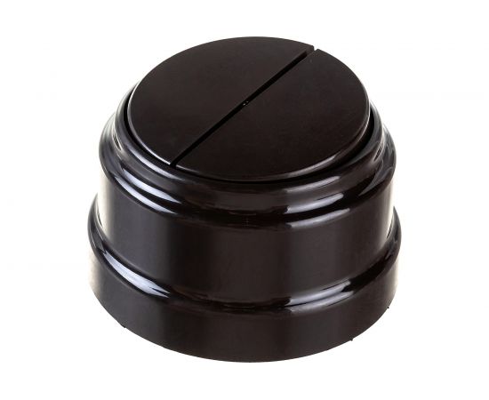 2-клавишный выключатель Bylectrica А510-2202 10А открытой установки, серия РЕТРО, шоколад, А510-2202 шоколад – изображение 3