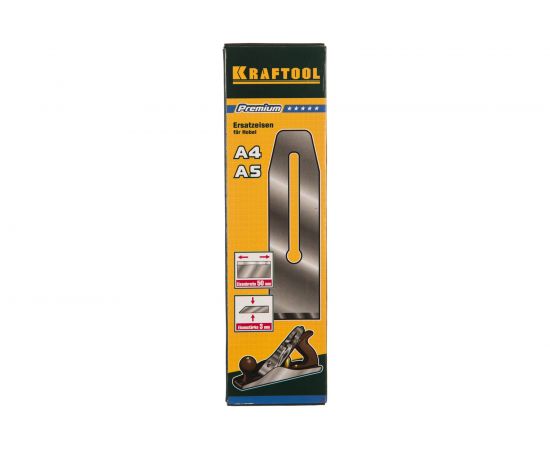 Лезвие сменное PRO (50х3 мм; высокоуглеродистая сталь) для рубанков WoodMaster 4 и 5 Kraftool 18755-50 – изображение 3