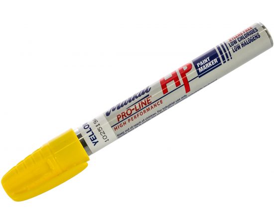 Маркер для замасленных поверхностей Markal Pro-Line HP, 3 мм, жёлтый 96961 – изображение 3