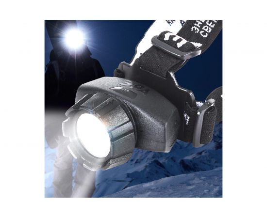 Фонарь ЭРА налобный светодиодный на батарейках 14xLED, 3xAAA, 4 режима, черный, блистер GB-603 Б0031383 – изображение 3