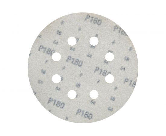 Круг шлифовальный на липучке siaone 1944 (50 шт; 125 мм; 8 отверстий; P180) sia Abrasives so50-125-8-180 – изображение 4