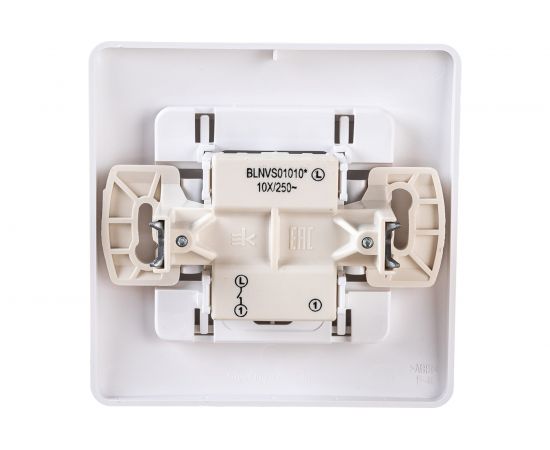 1-клавишный выключатель Schneider Electric BLANCA 10А, 250B, БЕЛЫЙ BLNVS010101 – изображение 4
