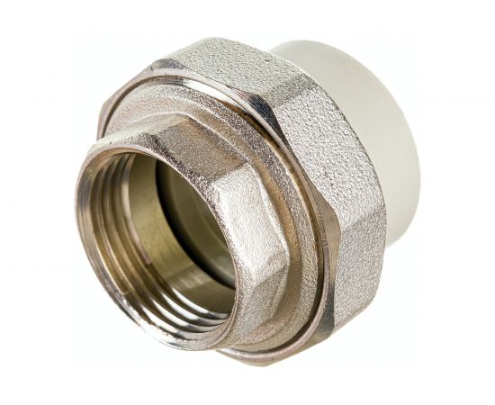 Муфта комбинированная RTP разъемная, американка, внутренняя резьба, D32х1 мм, серая 15518 – изображение 4