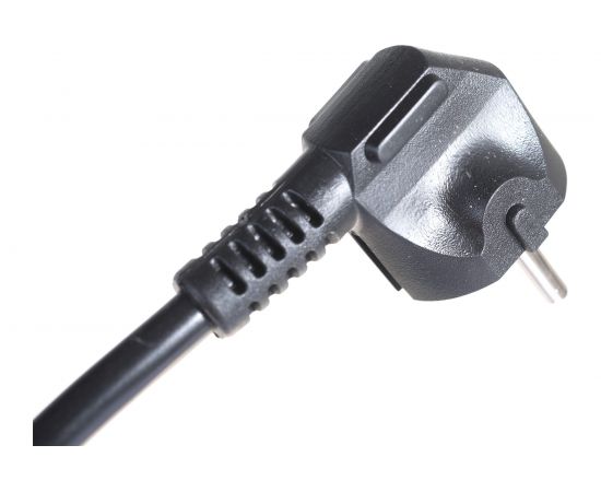 Кабель питания Shucko+C19 (3x1.5), 16A, угловая вилка, 5 м Hyperline PWC-IEC19-SHM-5.0-BK 43800 – изображение 5