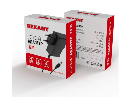 Блок питания REXANT 12 В 12 Вт 1 А разъем 5.5х2.1 200-012-3 – изображение 5