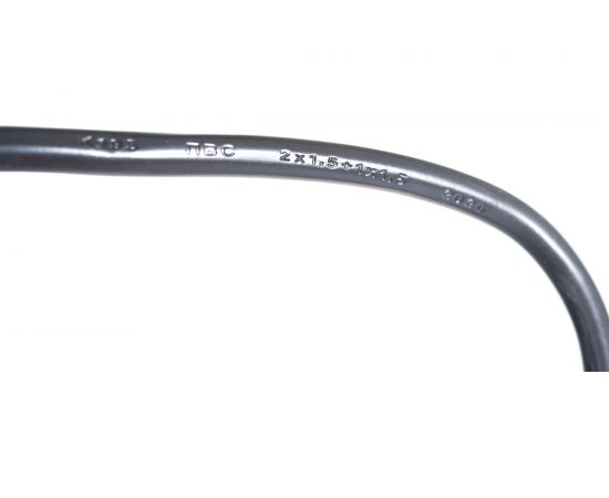 Кабель питания Shucko+C19 (3x1.5), 16A, угловая вилка, 5 м Hyperline PWC-IEC19-SHM-5.0-BK 43800 – изображение 6