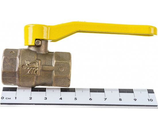 Шаровой кран НЗГА КШ-15 муфтовый, латунный, газ, ВхВ р 00-00000391 – изображение 6