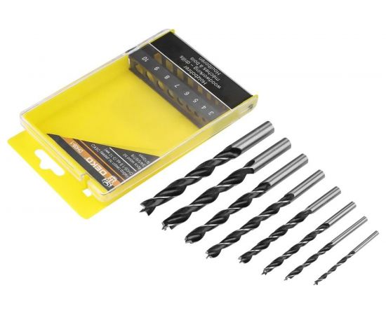 Набор сверл по дереву DH08-1 (8 шт; 3-10 мм) DEKO 065-0531 – изображение 6