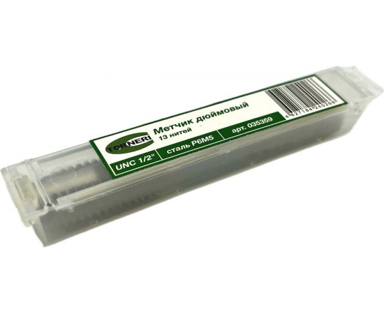 Дюймовый метчик TORNERI UNC 1/2" 13 нитей Р6М5 035359 – изображение 9