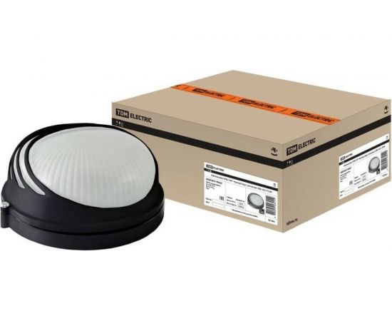 Светильник TDM НПБ1207 черный/овал ресничка 100Вт IP54 SQ0303-0058 