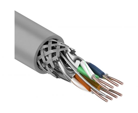 Кабель REXANT витая пара, SSTP, 4PR, 23AWG, CAT7, бухта 305 м 01-0542 