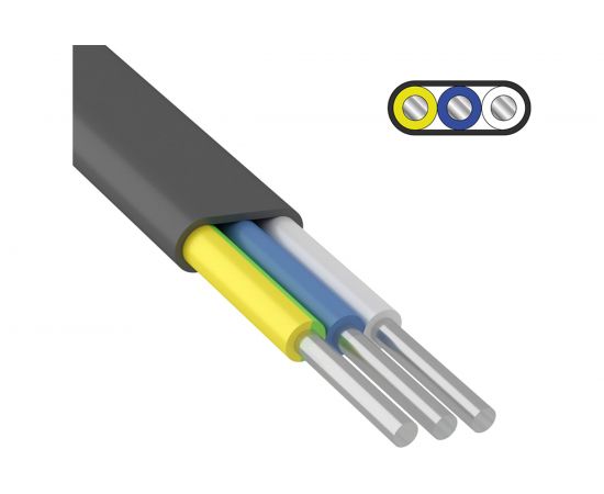 Алюминиевый кабель АВВГ-П ККЗ 3x2,5 кв.мм 200 м ГОСТ 01-8755 