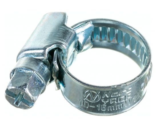 Червячный хомут Nord-Yada 10-16 мм, оцинк. сталь 904413 