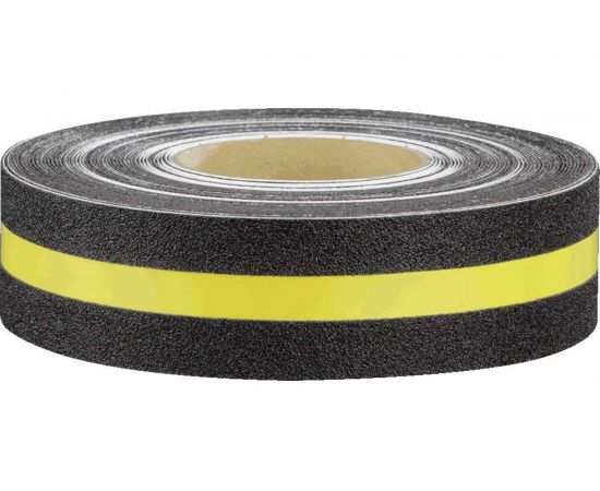 Противоскользящая лента Mehlhose GmbH цвет черный с сигнальной желтой полосой MFB1R050183 