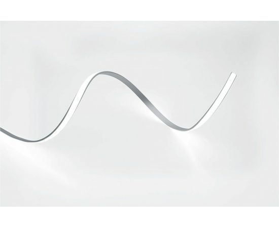 Алюминиевый профиль FERON гибкий накладной, серебро, CAB264 10361 