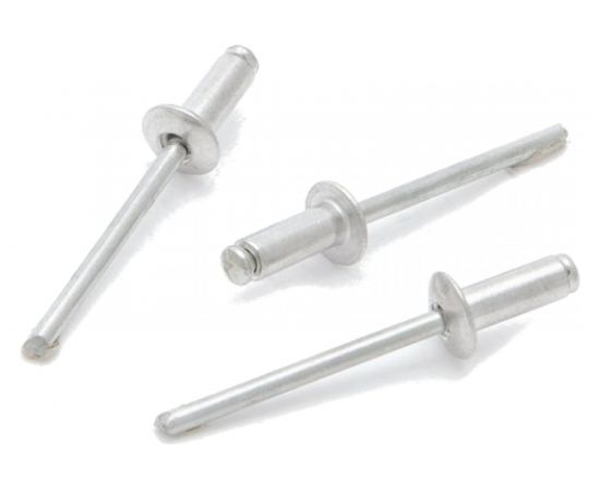 Заклепки вытяжные алюминиевые (50 шт; 4.8х20 мм) Дело Техники 451520 