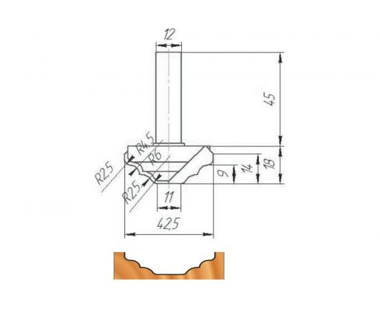Фреза ФК 0842 МебельДрев 4627198886627 