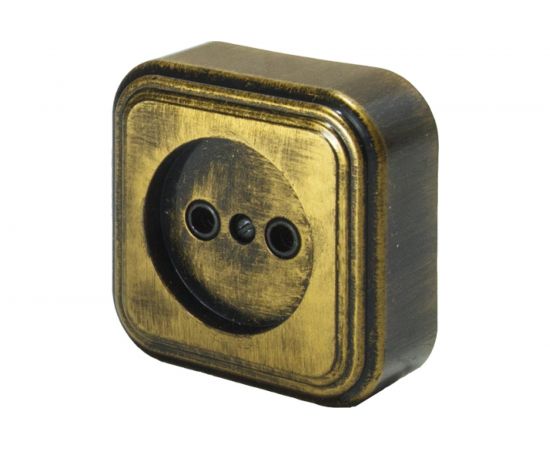 1-местная розетка SVET RA 16-131-Черная Бронза открытой установки без заземления EV0311-0030 