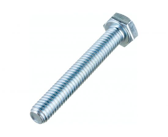Болт Стройметиз М6х40 DIN 933, класс прочности 8.8, цинк уп. 4 шт 3021261 – изображение 2