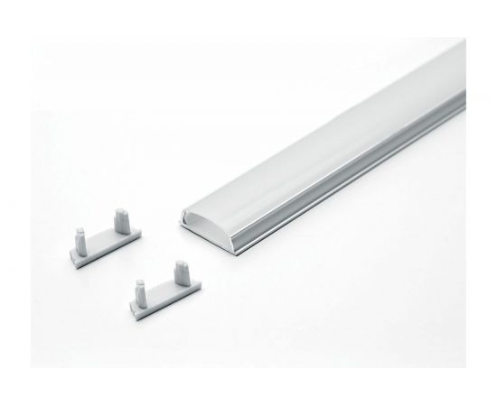Алюминиевый профиль FERON гибкий накладной, серебро, CAB264 10361 – изображение 2