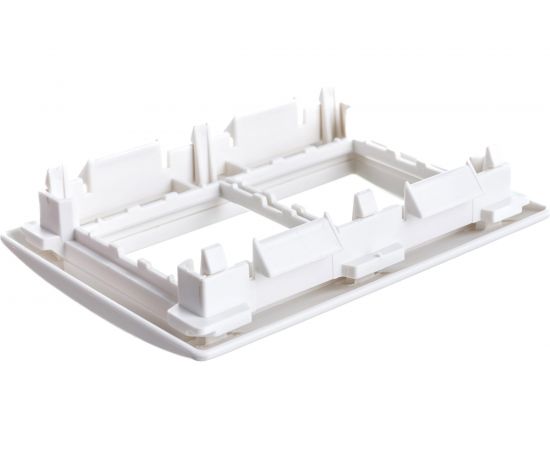 Рамка и суппорт IEK для кабель-канала Праймер, на 4 модуля, 75 мм, CKK-40D-RSU4-075-K01 – изображение 2