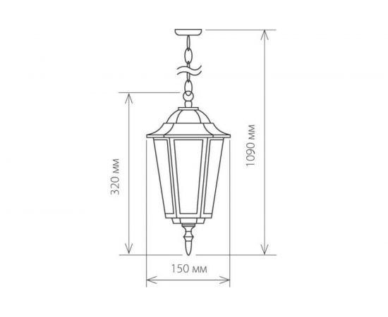 Садово-парковый светильник Elektrostandard 1004H черное золото a035742 – изображение 2