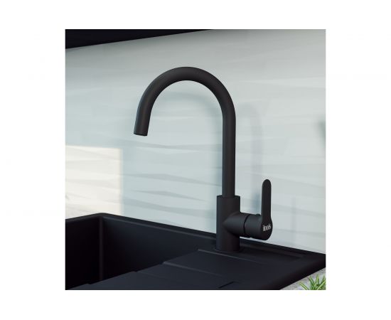 Смеситель для кухни IDDIS Cuba черный CU5BLJ0i05 – изображение 2