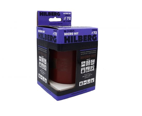 Коронка алмазная Industrial Laser Micro Hit 72 мм под пылеудалитель Hilberg HI825 – изображение 3