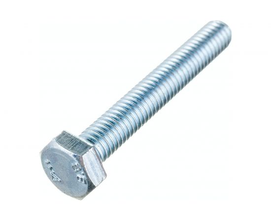 Болт Стройметиз М6х40 DIN 933, класс прочности 8.8, цинк уп. 4 шт 3021261 – изображение 3