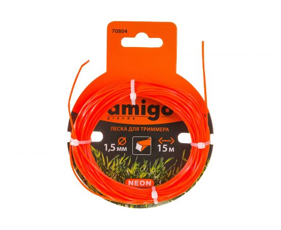 Леска для триммера (1.5 мм; 15 м; витой квадрат) Amigo 70804 – изображение 3