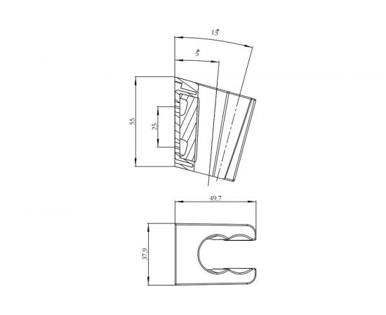 Держатель для лейки IDDIS 080 080CP00i53 – изображение 3