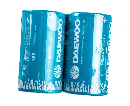 Солевая батарейка DAEWOO R20 Heavy Duty 2021 2S 5029453 – изображение 3