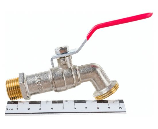 Шаровой садовый кран Профитт 1/4 оборотов, НР, 1/2х3/4 2104213 – изображение 4