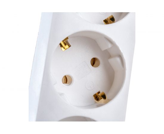 Удлинитель ExeGate EC-3-1.8W 3 евро с заземлением, 1.8м, выключатель с подсветкой, белый 279346 – изображение 4