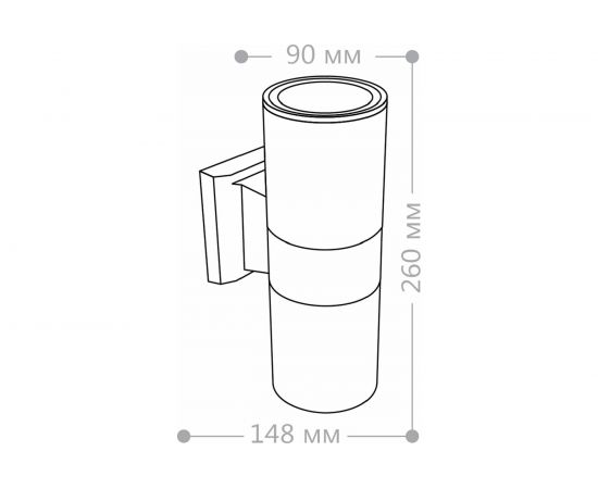 Садово-парковый светильник FERON DH0702 230V 2*E27 серый 06295 – изображение 5