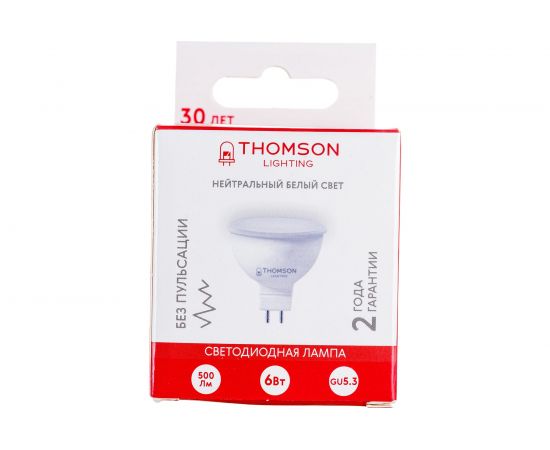 Светодиодная лампа THOMSON LED MR16 6W 500Lm GU5.3 4000K TH-B2046 – изображение 5